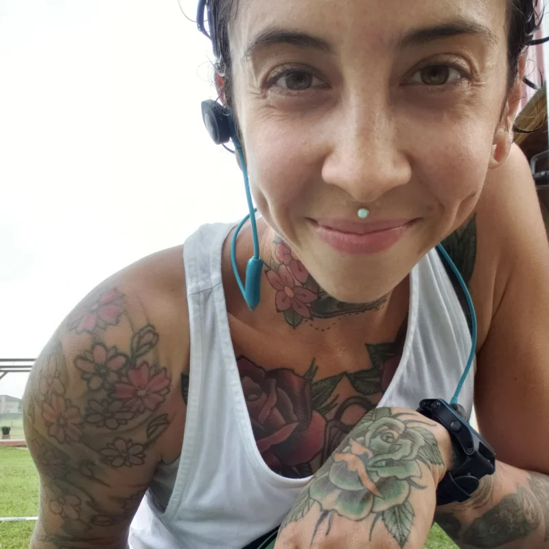 Abigail, an On The Run Fit athlete.